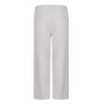 thumbnail image 4 of RYDCOT Mens Linen Blend Dress Pants, Flat Front, Durable Twill, Regular Fit, Breathable & Lightweight Suit Pants White, 4 of 6
