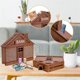 thumbnail image 5 of House Shape Wooden Money Box With Counter Wooden Crafts Money Saving Box Portable Coin Bank Brown Money 1000 G, 5 of 5
