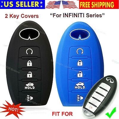 2 5B Silicone Cover Entry Holder Protector Car Case Fob Holder for Infiniti Key