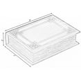thumbnail image 4 of Decorative Vintage Book Shaped Trinket Storage Box, 4 of 7