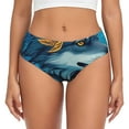 thumbnail image 1 of Fotbe Blue Iceberg Leaf Wolf Calzones Estampados para Mujer – Ropa Interior de Algodón, Cómoda, Suave y Elástica-Large, 1 of 6