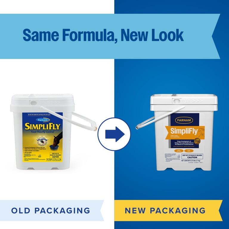 2 pack) Farnam SimpliFly Feed Through Fly Control Daily Supplement