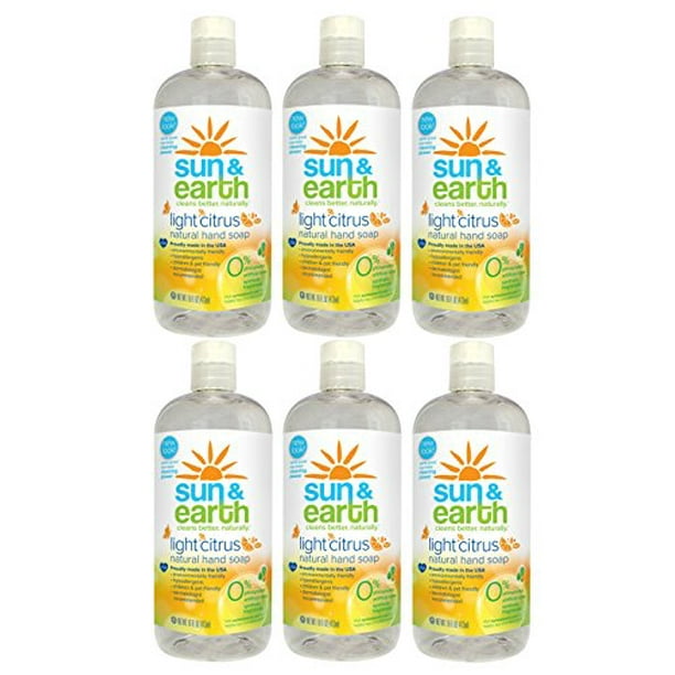 Natural Hand Soap Refill - Light Citrus Scent - Non-Toxic, Plant-Based