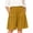 Yellow, variant on ManxiVoo Womens Casual Loose Folded Hem 5 Inch Pants Flowy Skirt Shorts Style