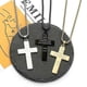 thumbnail image 2 of Collar con cruz para hombre shaofei estilo hip-hop gótico punk Plata C, 2 of 5