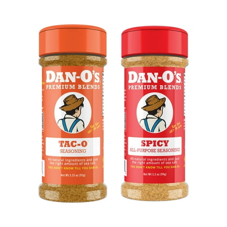 Dan-O's Seasoning - Small 2 Bottle Combo - Tac-O & Spicy