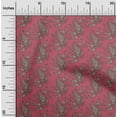 thumbnail image 2 of oneOone Cotton Flex Pink Fabric Asian Paisley Sewing Craft Projects Fabric Prints By Yard 40 Inch Wide, 2 of 4