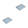 thumbnail image 3 of Injueey Bandeja rectangular de plástico multifuncional para diversos usos Bandeja de plástico rectangular de amplia aplicación grande azul azul grande 2Conjunto, 3 of 6