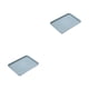 thumbnail image 1 of Bewildely Bandeja de plástico elegante para servir y exhibir artículos Bandeja de té rectangular de plástico de amplia aplicación azul azul grande 2Conjunto, 1 of 6