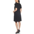 thumbnail image 3 of White Mark Maternity Crisscross Neckline Dress with Pockets, Women's, S-3X, 3 of 5