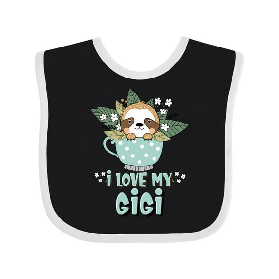 Inktastic Teacup Raccoon I Love My Gigi Boys or Girls Baby Bib