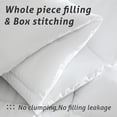 JUSTLET Luxury Solid Down Alternative Machine Washable White Comforters
