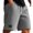 Dark Gray, variant on Busydd Men's Shorts with Pockets Casual Baggy Solid Color Gym Shorts Summer Comfortable Elastic Waist Drawstring Running Shorts for Men L