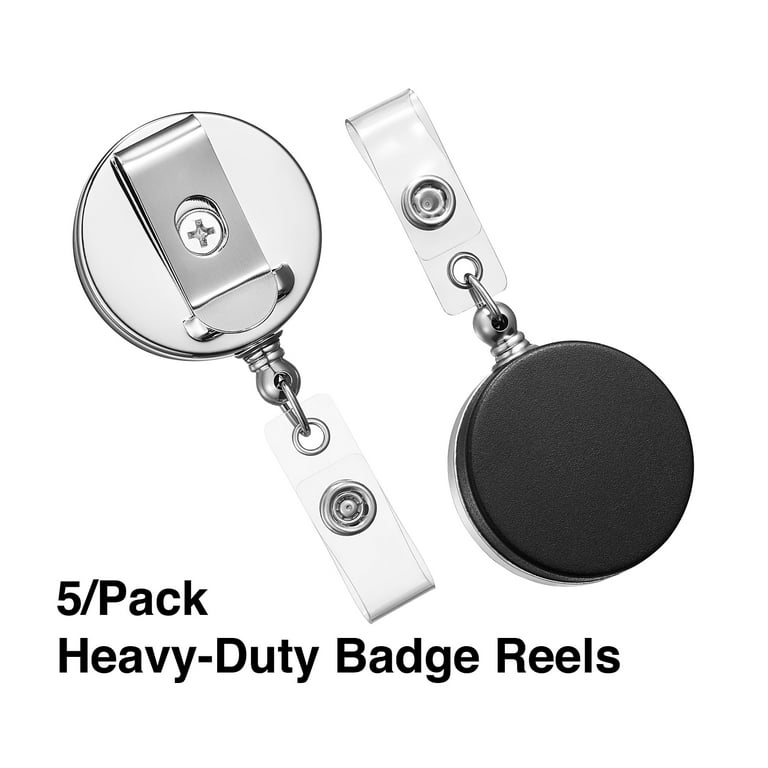 Staples 37870 Heavy Duty Metal Identification Card Reel Black