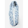 thumbnail image 2 of Bimba White Vector Design Damask Printed Pure Silk Scarf Neck Wrap Summer Hair Bandanas For Women 40 x 40 Inches, 2 of 6