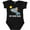 AB-Black, variant on Fort Myers Beach Florida Dolphin Boys or Girls Baby Bodysuit