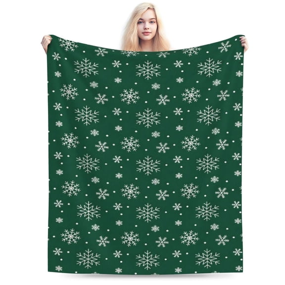 Christmas Throw Blanket, Sherpa Christmas Blankets, Fuzzy Fluffy Soft Cozy Blanket, Fleece Flannel Plush Microfiber Blanket for Couch Bed Sofa 50x40