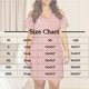 thumbnail image 3 of mfyjkho Vestido de mujer de talla grande con rayas, hombros descubiertos, manga corta y escote en V. Vestido de mujer de talla grande con rayas, hombros descubiertos, manga corta y escote en V., 3 of 6