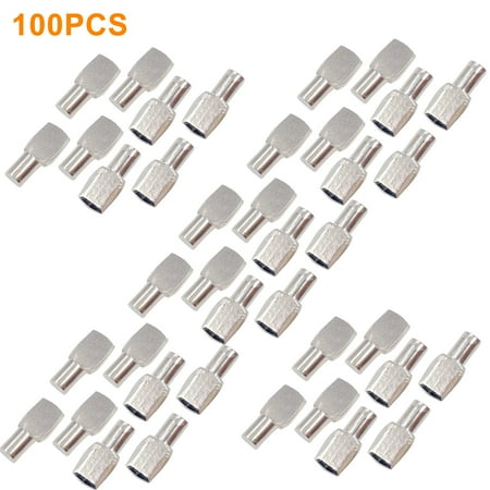 

GETHOME 100pcs Shelf Pins For Cabinet Spoon Shape Home Office Support Pegs Study Closet