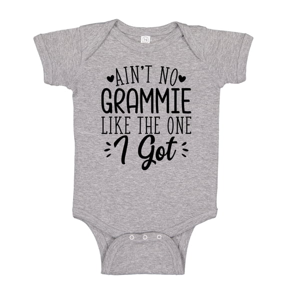 Ain't No Grammie Like The One I Got Baby Bodysuit One Piece NB Athletic Heather