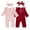 Pink/Wine red 2 Set-Pack, variant on Actoyo Newborn Infant Baby Girl Romper Bodysuit One-pieces Outfits Clothes 0-18M