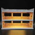 thumbnail image 1 of Vitrina de exhibición de coches a escala 1/64, caja de exhibición, adorno decorativo para estacionamiento con iluminación, organizador de dioramas, 1 of 8