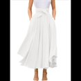 thumbnail image 1 of Vestido Bohemio, Elegante, Informal, de Cintura Alta y Estilo Irregular con Bolsillos para Mujer L, 1 of 7