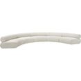 thumbnail image 4 of Meridian Furniture Bale 202" Cream Chenille Fabric 5 pc. Modular Sectional, 4 of 12