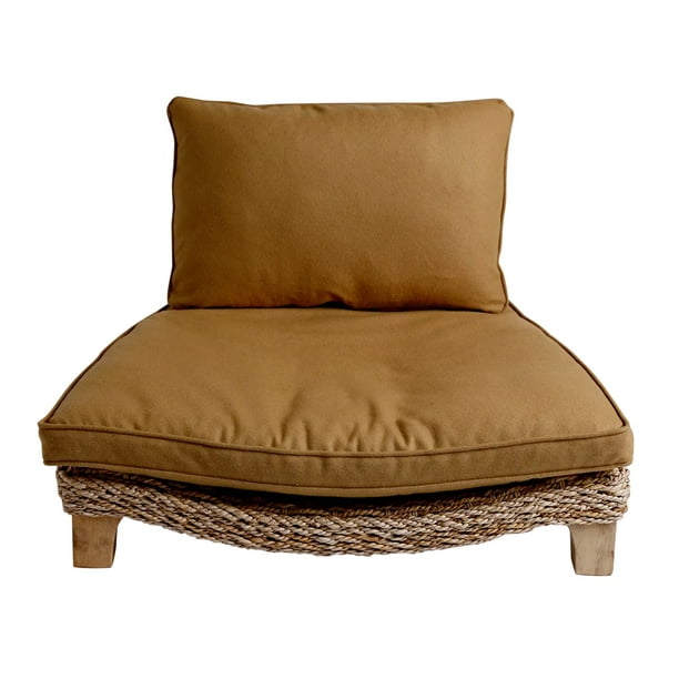 Seagrass Meditation Chair Natural Sustainable Mango Wood Walmart