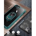thumbnail image 3 of iPhone 7| iPhone 8 Case, [ Military Grade ] with [ Glass Screen Protector] 15ft. Drop Tested Protective Case | Kickstand | Compatible with Apple iPhone 8/ iPhone 7 -Dark Green, 3 of 5