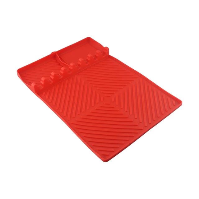 GLFILL Enhance Your Grilling Experience With Our Handy And Versatile Grill Tool Mats red