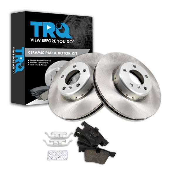 TRQ Front Brake Pad & Rotor Kit Fits 13-20 BMW
