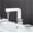 Chrome, variant on Black Square Waterfall Bathroom Faucet Basin Mixer Tap Wide Spout Vessel Bath Fauet Hot Cold Water Single Handle Deck Mounted
