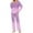 Purple, variant on Uaswgudfs Pajama Sets for Women 2 Piece Soft Shiny sequins Pjs Round Neck Long Sleeve Lounge Set for Summer Sleepwear