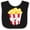 Black and White, variant on Inktastic Cute Kawaii Popcorn Boys or Girls Baby Bib