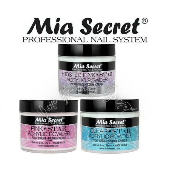 Mia Secret Acrylic STAR (Clear/Pink/Frosted Pink) 2 oz