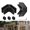 Black, 90 Degree-2pcs, variant on Railing Glclamps 4 Pack Balustrade Clamp For 5/16"- 3/8"-1/2"thinkness 304 Stainless Steel Double Sided Clip Holder Pool Outdoor Fence Balcony Stair(90 Degree-2pcs)