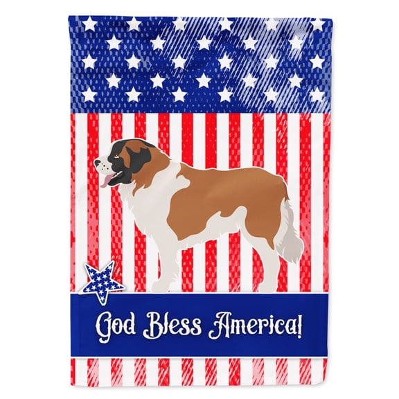 Carolines Treasures BB8422GF Moscow Watchdog American Flag Garden Size  Small multicolor