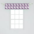 thumbnail image 2 of Ambesonne Butterfly Window Valance, Abstract Exotic Wings, 54" X 12", Pale Pink Lavender, 2 of 3
