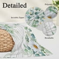 thumbnail image 2 of Eucalyptus Leaves Pillow Covers, Linen Long Throw Pillow Case, Daisy Spring Floral Botanical Wooden Holiday Pillow Protector Decorative Cushion Cover for Living Room/Bedroom 20" x 36", 2 of 8