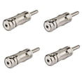 thumbnail image 1 of Paquete de 4 adaptadores de antena de radio para coche, conector DIN a ISO, punta de antena automática, compatible con unidad principal de punta de antena de coche, amplificador de señal de receptor e, 1 of 5