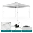 thumbnail image 2 of [US IN STOCK] 10' x 10', Roller Bag and 4 Piece Spike Set, White Slate Instant Tent Shelter Canopy, 2 of 6