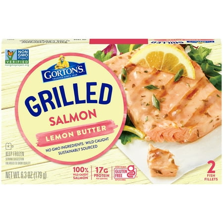 Gorton's Lemon Butter Grilled Salmon Fillets, 2 count