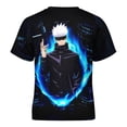 thumbnail image 2 of Boys Girls Jujutsu Anime Kaise T-Shirt Crewneck Short Sleeve Tee Shirt Tops for Kids Teens, 2 of 8