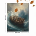 thumbnail image 3 of Qisvanset Sea Of Galilee Ship Bible Scene Canvas Wall Art 15.75x11.81 Inches, 3 of 8