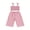 Pink, variant on BemeyourBBs Baby Girl 2Pcs Summer Outfits Plaid Print Cami Tops Pants Set