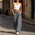 thumbnail image 5 of SwiftWear Barrel Pantss for Women Trendy High Waisted Cotton Wide Leg Baggy Trouser with Pockets, 5 of 8
