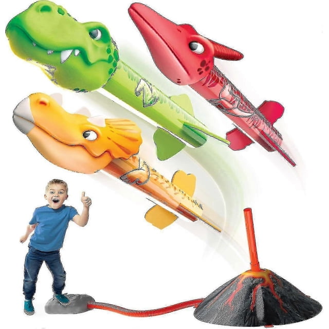 Rocket Launcher For Kids, Launch Up To 100 Ft. For Boys & Girls, Dinosaur Toy