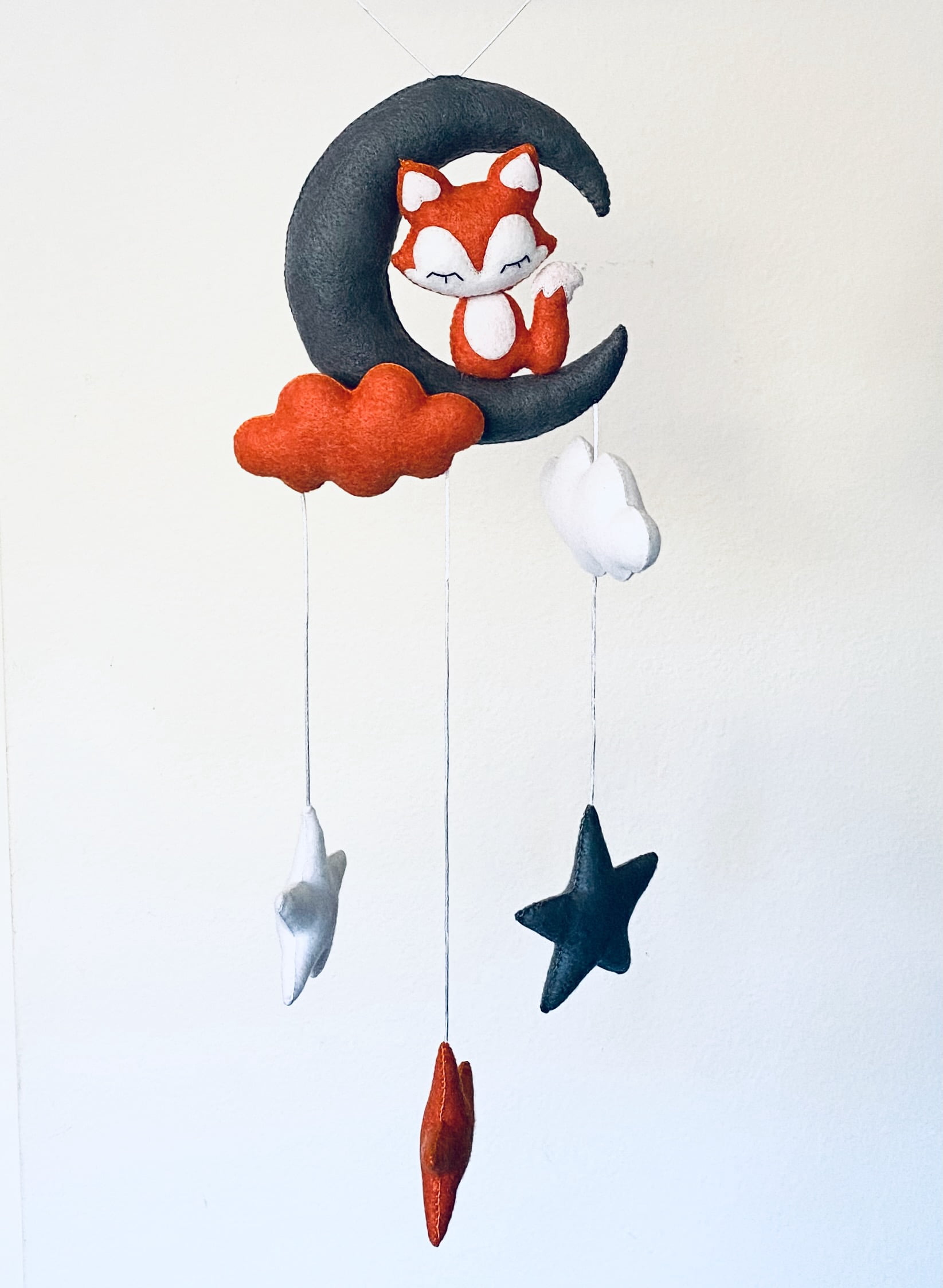 Baby Crib Mobile Fox - Baby Ceiling Mobile - Baby Gift - Baby Fox Mobile - Mobile for Nursery Decoration