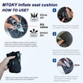 thumbnail image 7 of Upgrade Travel  Cushion for Airplane, Portable & Adjustable   Cushion, Coccyx Tailbone Pain Relief Chair Pad, Inflatable Cushion for Wheelchair, Travel, Driving, Office Work, 7 of 7